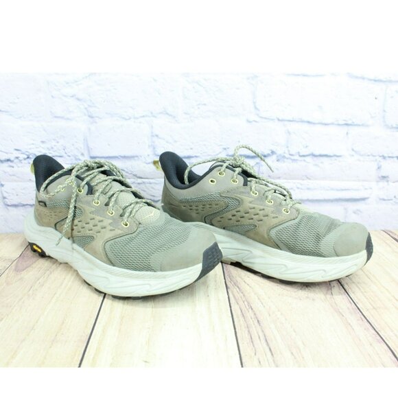 Hoka One One Anacapa 2 Olive Green Nylon Gore-Tex Running Sneaker Shoes Size 8 D - Picture 3 of 9